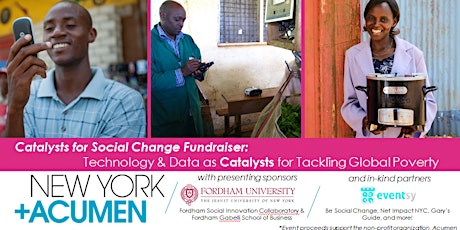 Technology & Data as Catalysts for Social Change (NY+Acumen Fundraiser) primary image