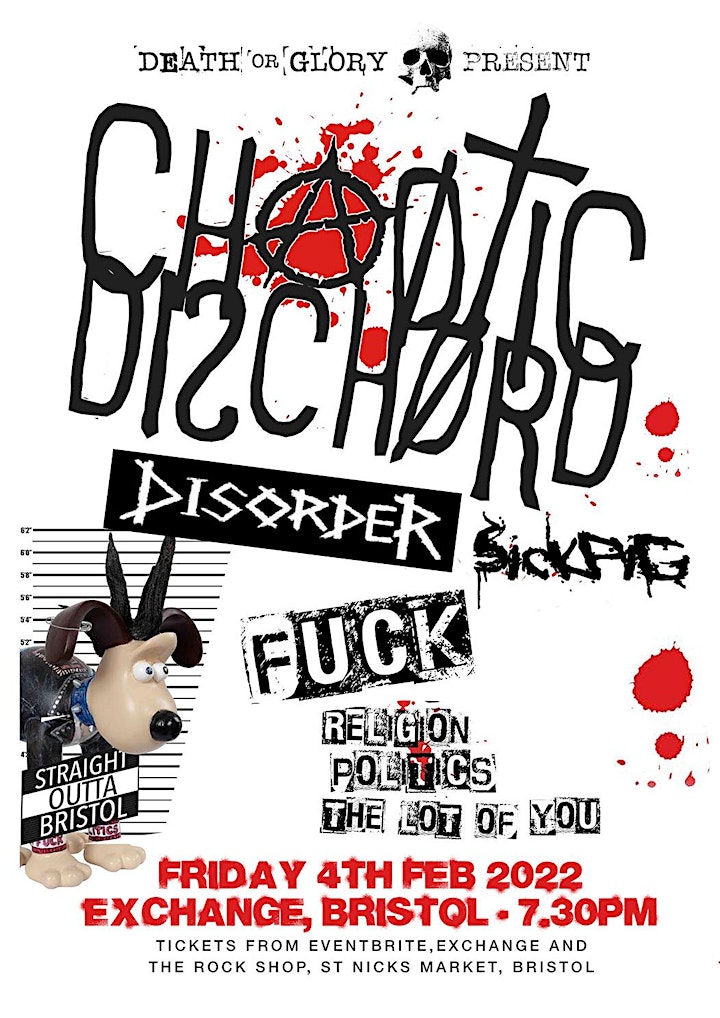 Chaotic Dischord / Disorder / Sick Pig at the Exchange Bristol image