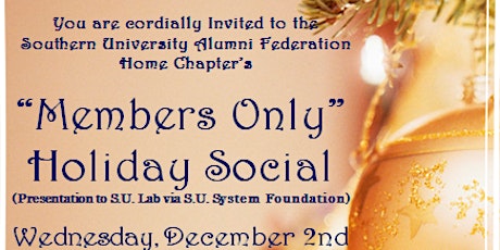 Southern University Alumni Home Chapter Holiday Social primary image