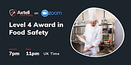 Level 4 Award in Managing Food Safety tickets