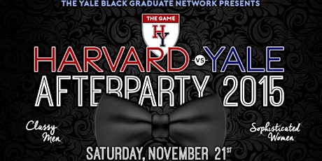 The Game 2015: The Harvard vs. Yale Afterparty primary image