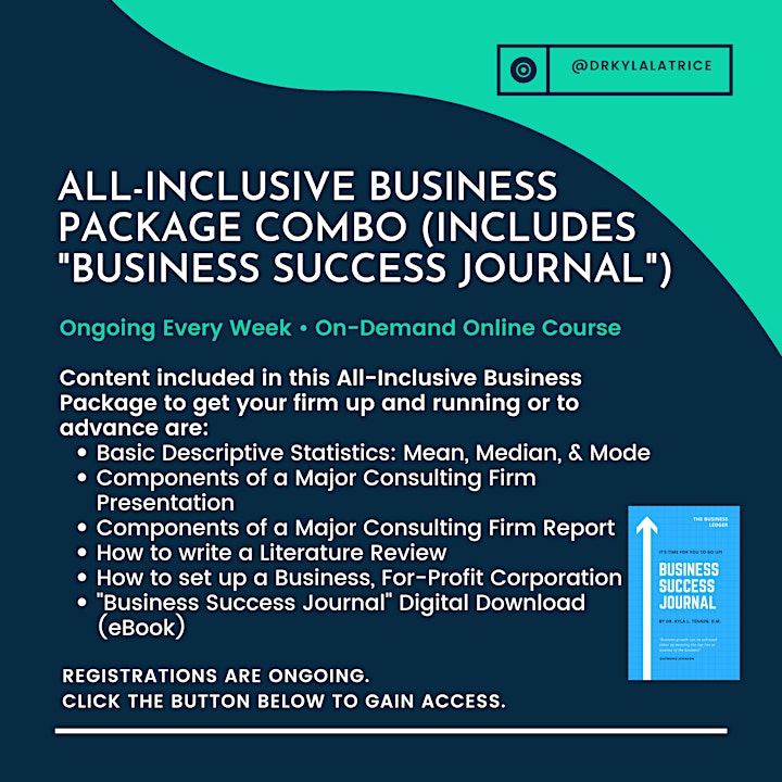 All-Inclusive Business Package Combo + Business Success Journal (BSJ) eBook image