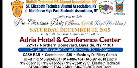DINTHILL TECHNICAL HIGH NY CHAPTER CHRISTMAS PARTY WILL BE ON DECEMBER 12TH primary image