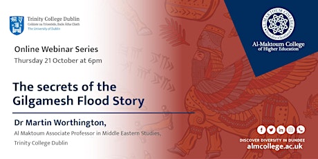 The secrets of the Gilgamesh Flood Story- Online Webinar Series primary image