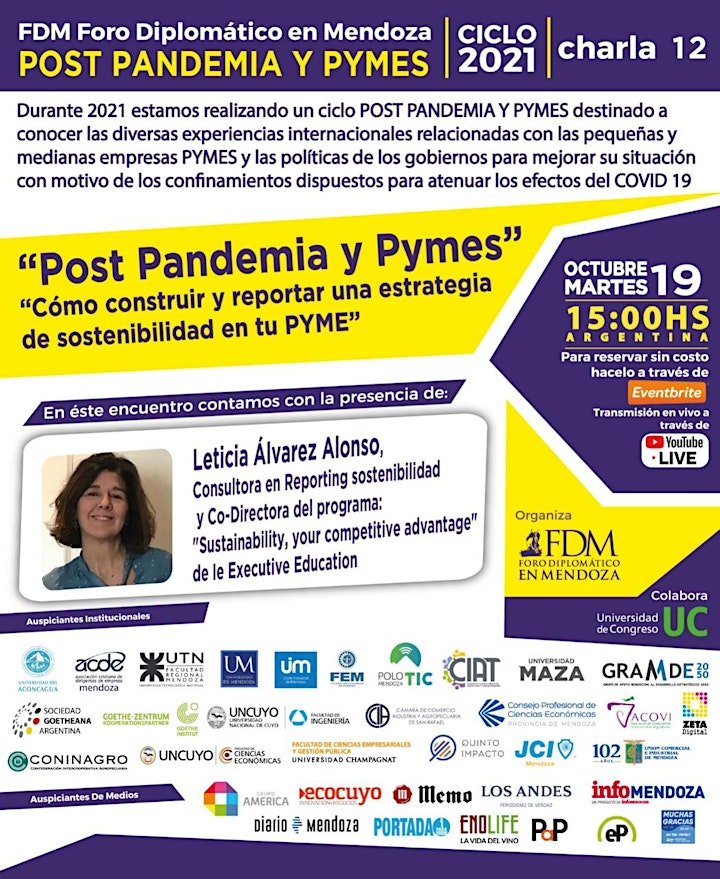 Imagen de FDM- Ciclo 2021 "POST PANDEMIA Y PYMES" (virtual) charla 12