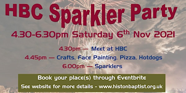 HBC Sparkler Party