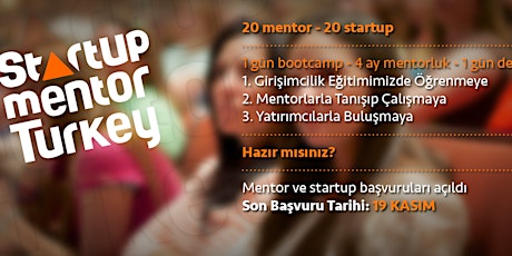 Startup Mentor Türkiye Programı Girişimci-Yatırımcı Buluşması primary image