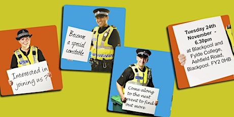 Lancashire Constabulary Special Constable Recruitment Event - Blackpool primary image