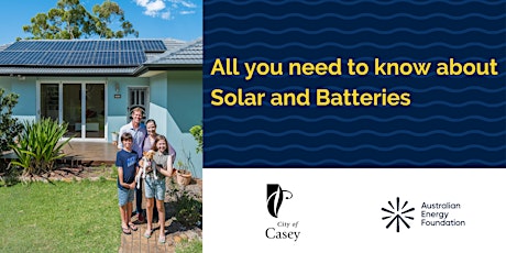 All you need to know about solar and batteries  - City of Casey tickets