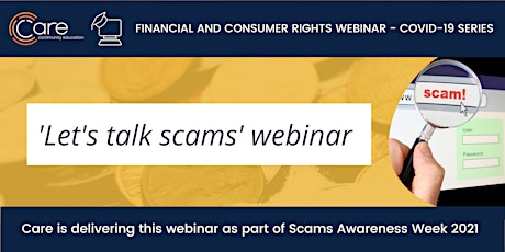 Let's talk scams - webinar (Canberra) primary image