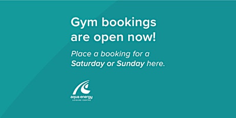 Primaire afbeelding van WEEKEND Gym Booking (55 minutes)