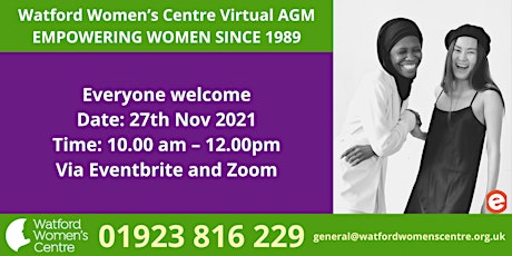 Watford Women's Centre Virtual AGM 2021 primary image