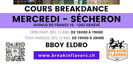 Cours Breakdance Genève Paquis Sécheron 18h-20h