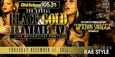 BLACK & GOLD NEW YEAR EVE PARTY WITH THE UPTOWN SWAGGA BAND primary image