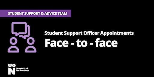 Primaire afbeelding van Student Support Officer appointments (Face to Face)