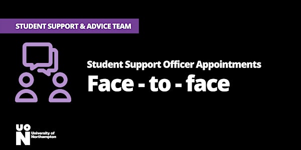 Student Support Officer appointments (Face to Face)