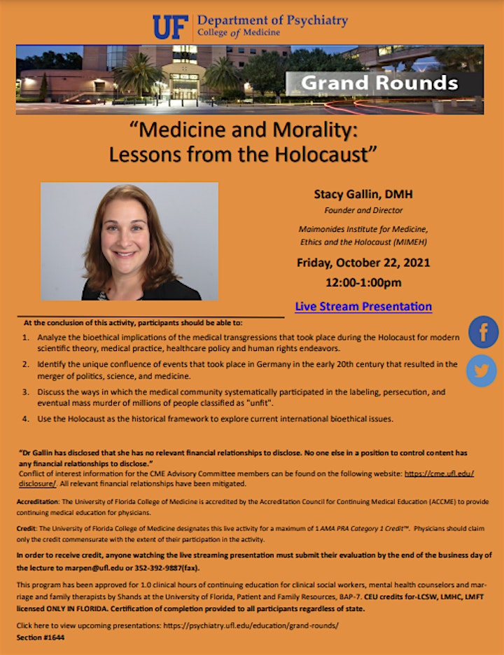 World Bioethics Day – Medicine and Morality: Lessons from the Holocaust image