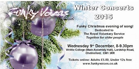 Funky Voices Winter Concert 2015 - Writtle College primary image