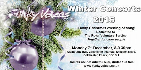 Funky Voices Winter Concert 2015 - Colchester Institute primary image
