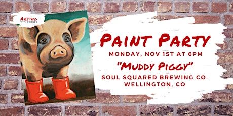 Muddy Piggy Painting - Soul Squared Brewing primary image