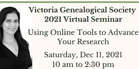 VGS Virtual Seminar 2021: Using Online Tools to Advance Your Genealogy primary image
