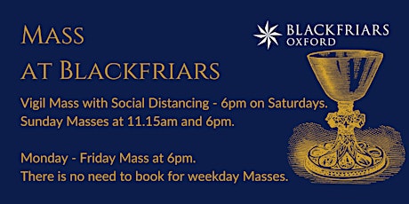 Vigil Mass [With Social Distancing] - 23 October primary image