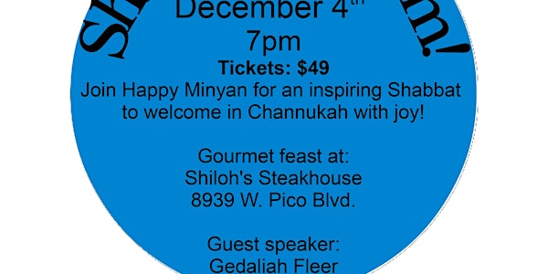 Shabbat Dinner with The Happy Minyan