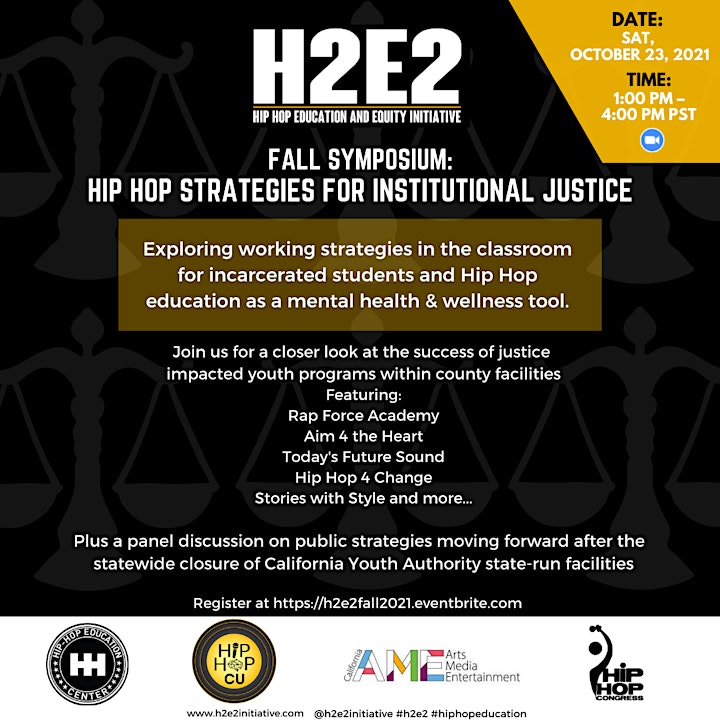 H2E2 Fall Symposium: Hip Hop Strategies for Institutional Justice image