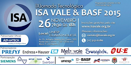 Imagem principal do evento IX Jornada Tecnologica ISA Vale & BASF 2015