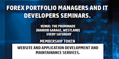 Primaire afbeelding van Forex Portfolio Managers and IT Developers Seminars