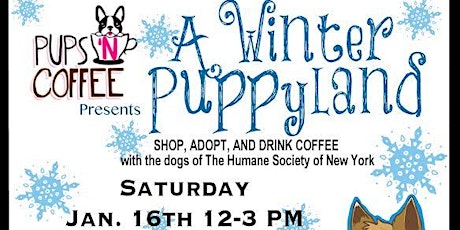 "A Winter Puppyland" Fundraiser by Pups 'N Coffee primary image