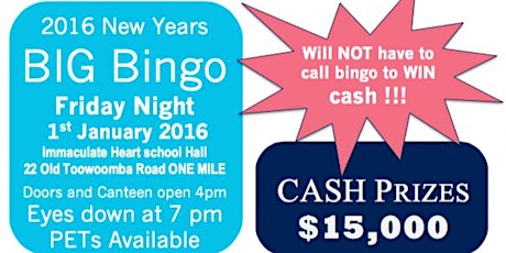 2016 Ipswich BIG Bingo primary image