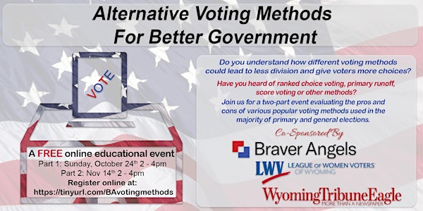Alternative Voting Methods for Better Government