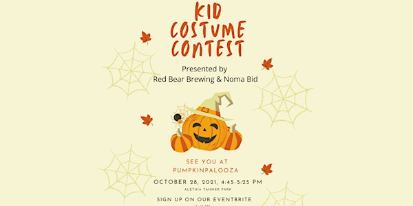 PUMKINPALOOZA Kids Costume Contest