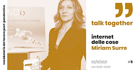 Immagine principale di Talk Together con Miriam Surro 