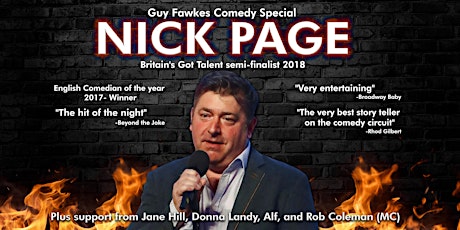 Guy Fawkes Comedy Special - with BGT's Nick Page primary image