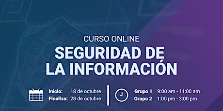 Imagen principal de Curso seguridad de la información.