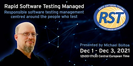 Rapid Software Testing Managed Online (for European/UK/Indian Time Zones)