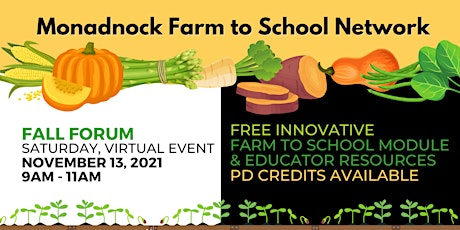 Monadnock Farm to School Network forum - Fall 2021 primary image