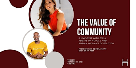 Image principale de HURDLE SESSION: Emily x Adrian Williams Chat The Value of Community