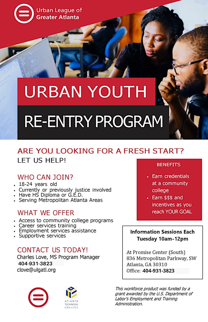 
		Urban Youth Reentry Information Session image
