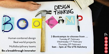 Innovation @UTS Design Thinking Bootcamps primary image