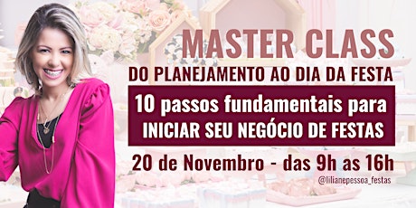 Imagem principal do evento 10 PASSOS PARA INICIAR SEU NEGÓCIO DE FESTAS