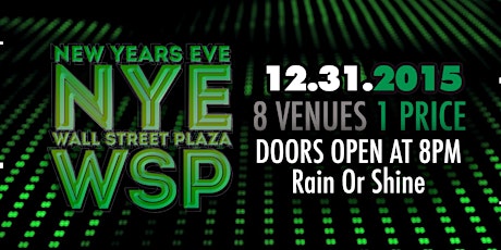 New Year's Eve Block Party at Wall St. Plaza! primary image