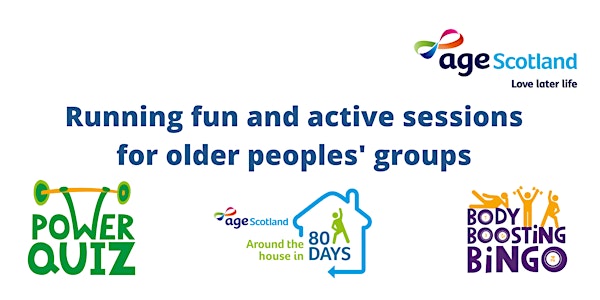 Running fun and active sessions for older peoples' groups