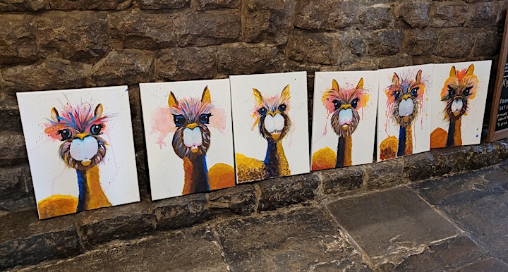 'No-Drama Llama' Painting  workshop  @ Yorkshire Ale image
