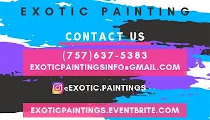 Dallas Exotic Paintings Friday  BYOB Model Paint & Sip image