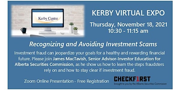 Kerby Virtual EXPO-Recognizing And Avoiding Investment Scams