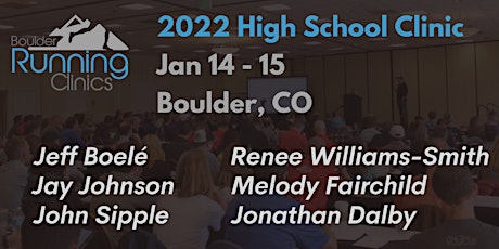 Boulder Running Clinics - January 2022 High School Clinic primary image