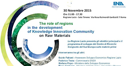 Immagine principale di The role of regions in the development of Knowledge Innovation Community on Raw Materials 